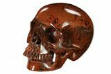 Realistic, Polished Mahogany Obsidian Skull #151202-2